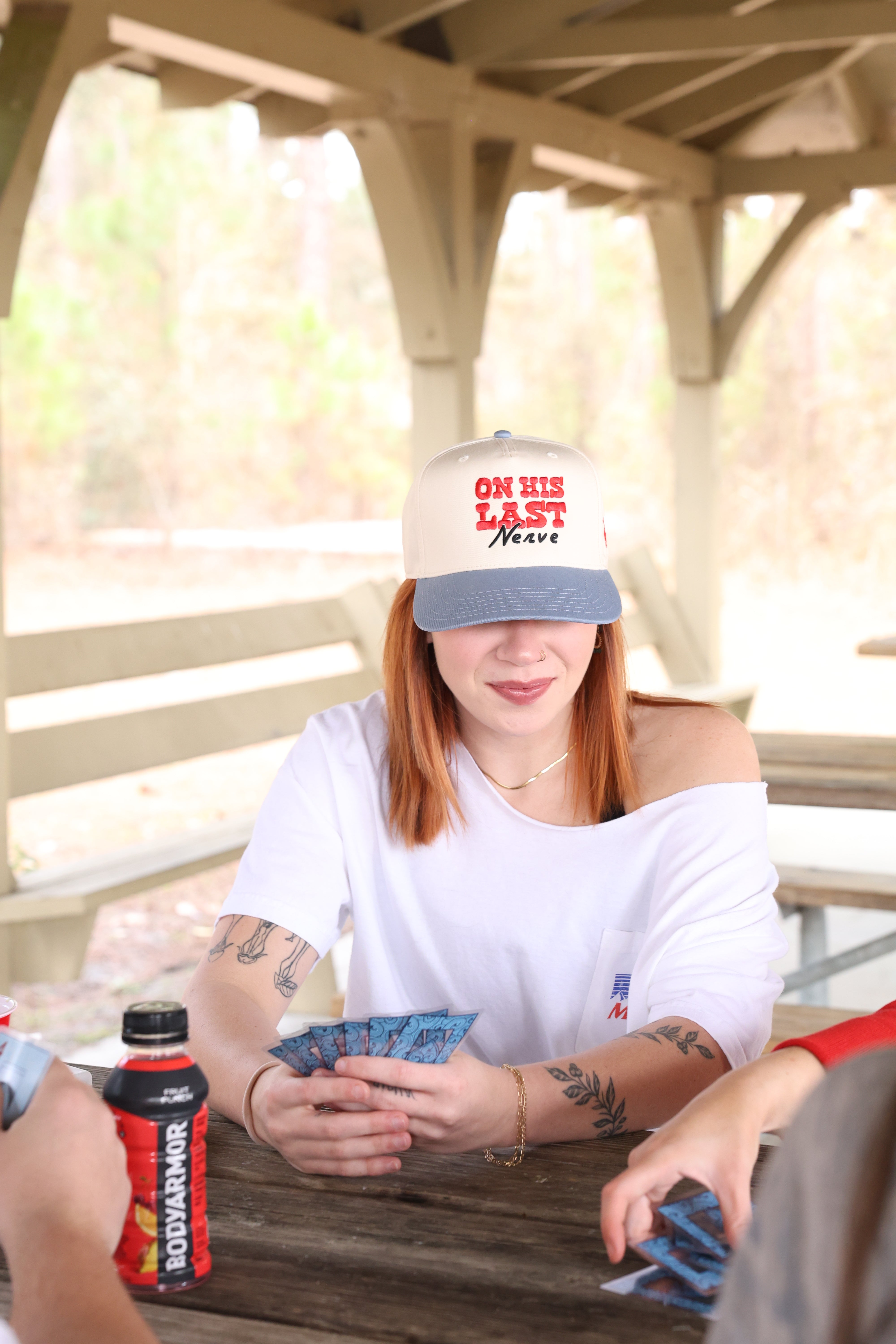 On His Last Nerve Trucker Hat