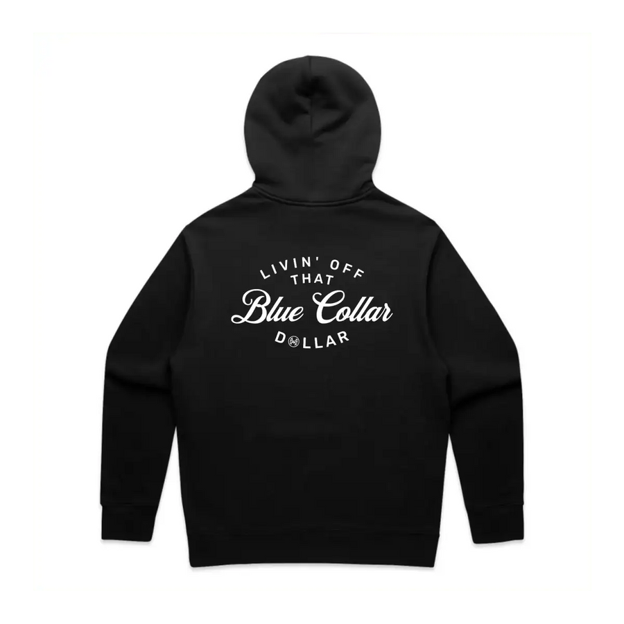 Blue Collar Dollar Hoodie - The Mad Hatter Company