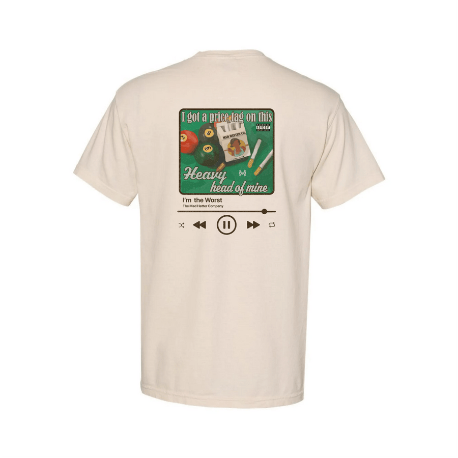 Heavy Head of Mine T-Shirt - The Mad Hatter Company