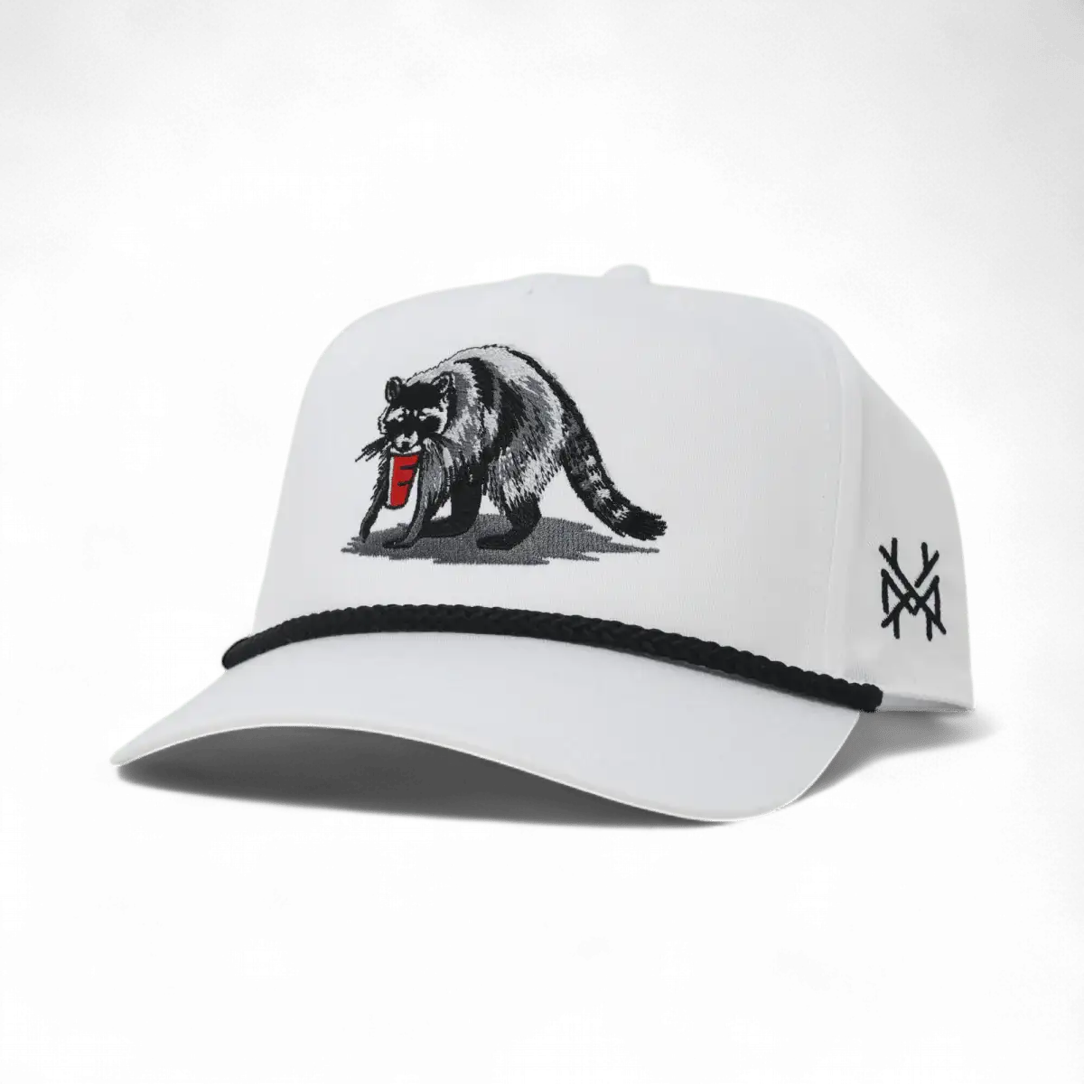 Trash Panda Trucker Hat - Raccoon Rope Snapback Cap - madhatter