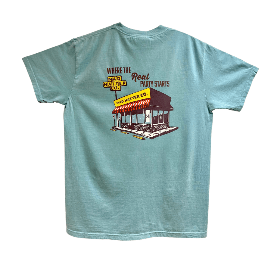 Where The Real Party Starts T-Shirt - The Mad Hatter Company